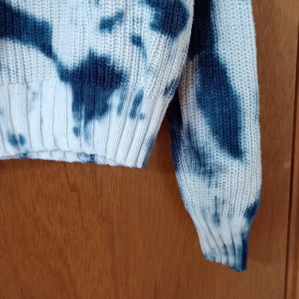Hippie Rose Cropped Shaker Knit Sweater Tie Dye size XS - Picture 6 of 6